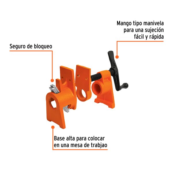17740 - Sargento de tubo 3/4', Truper