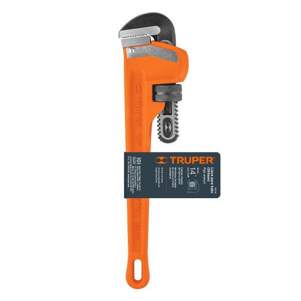 15838 - Llave stilson 14' cuerpo robusto de hierro dúctil, Truper