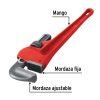 22014 - Llave stilson 18' cuerpo de hierro maleable, Pretul