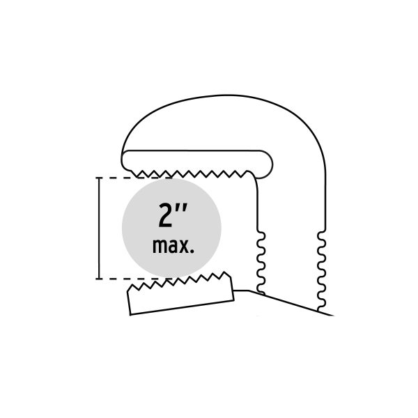 22014 - Llave stilson 18' cuerpo de hierro maleable, Pretul