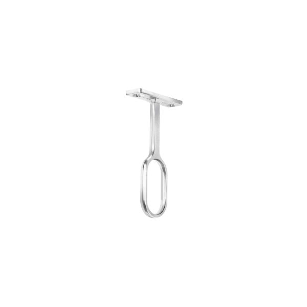 48979 - Soporte central para tubo ovalado de clóset, HERMEX