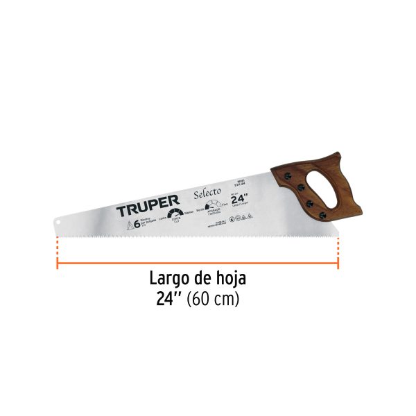 18161 - Serrucho 24' Selecto, 6 DPP, Truper