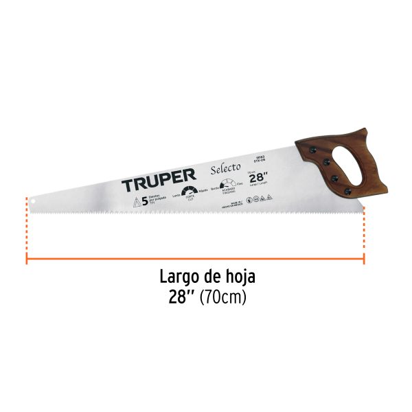 18163 - Serrucho 28', Selecto, 6 DPP, Truper