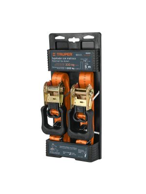 19285 - Juego de 2 sujetadores con matraca carga máxima 1000 kg