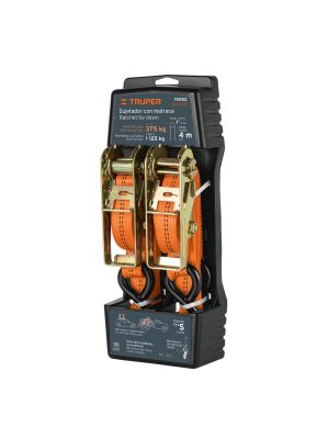 19282 - Juego de 2 sujetadores con matraca carga máxima 1125 kg