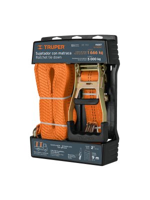 19287 - Sujetador con matraca carga máxima 5000 kg, Truper