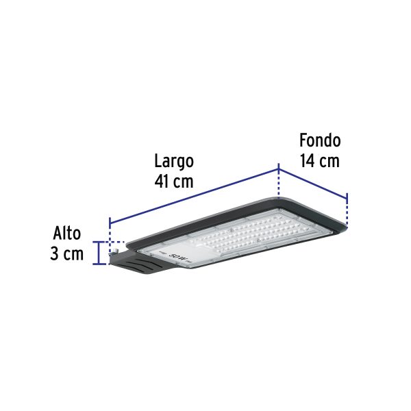 29936 - Luminario suburbano de LED 50 W, VOLTECK BASIC