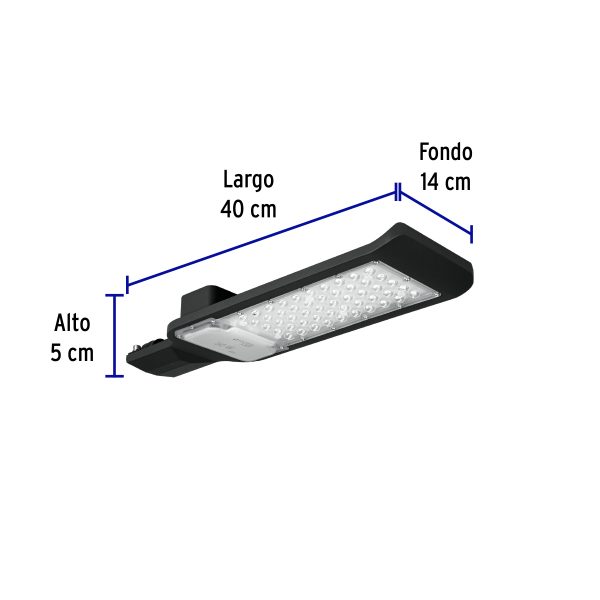 46258 - Luminario suburbano plano de LED 50 W alta intensidad