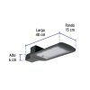 45861 - Luminario suburbano de LED 120 W con fotocelda, VOLTECK