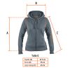 65037 - Sudadera gris para dama, talla G, Truper