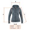65036 - Sudadera gris para dama, talla M, Truper