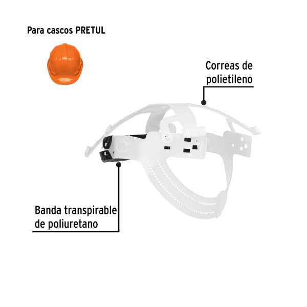 20631 - Suspensión para cascos, ajuste por intervalos, Pretul