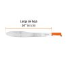 16127 - Machete Caguayano 24' cacha naranja inyectada, Truper