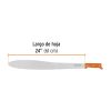 15873 - Machete Caguayano 24' cacha naranja remachada, Truper