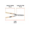 18376 - Tijera para poda 53 cm, ligera, mgos de madera, TRUPER