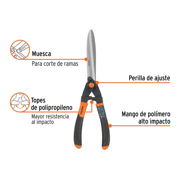 T-18FC1.jpg 18473 - Tijera para poda 49 cm, mgos Comfort Grip, TRUPER