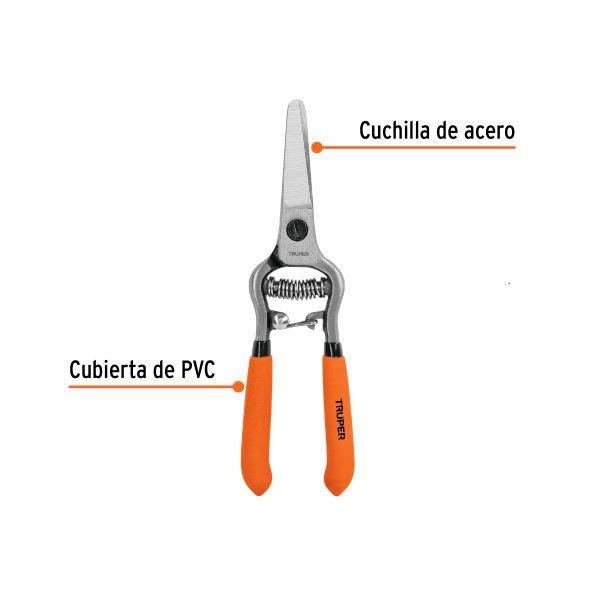 18456 - Tijera forjada para poda 6', recta, corte de frutas, Truper