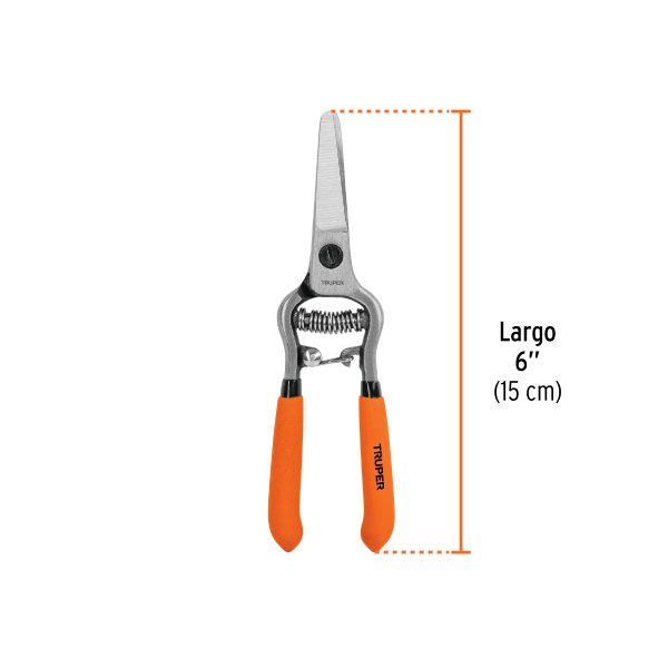 18456 - Tijera forjada para poda 6', recta, corte de frutas, Truper