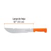 100654 - Machete rambo 12', cacha remachada naranja, TRUPER