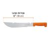 15890 - Machete rambo 12',cacha remachada naranja, con funda, TRUPER