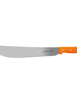 15883 - Machete estándar 14' cacha naranja remachada, Truper