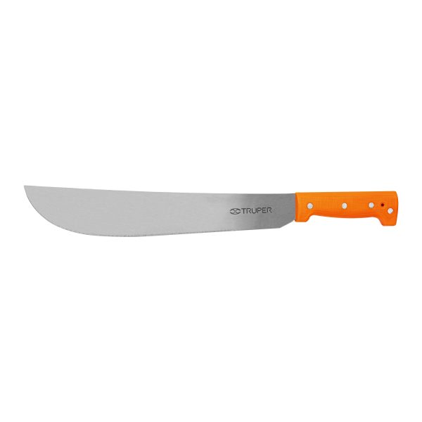 15883 - Machete estándar 14' cacha naranja remachada, Truper