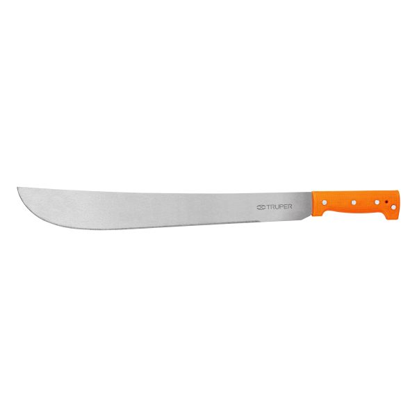 15885 - Machete estándar 18' cacha naranja remachada, Truper
