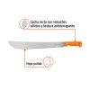 15885 - Machete estándar 18' cacha naranja remachada, Truper