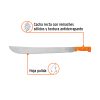 15887 - Machete estándar 22' cacha naranja remachada, Truper
