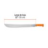 15887 - Machete estándar 22' cacha naranja remachada, Truper