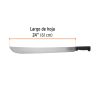 15868 - Machete estándar 24' cacha negra inyectada, Truper