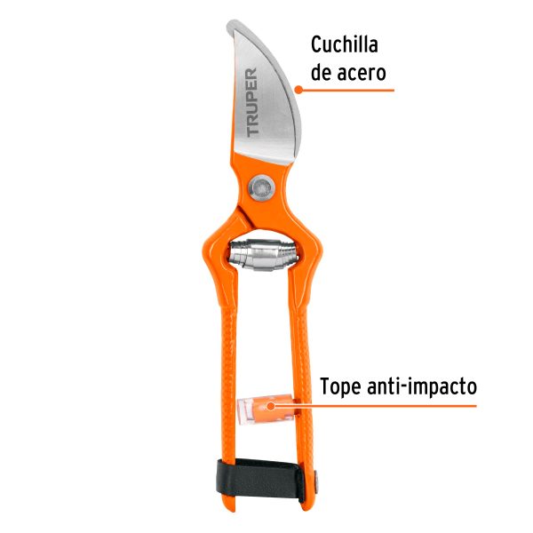 18541 - Tijera para poda 7' forjada cuchilla de paso, Truper