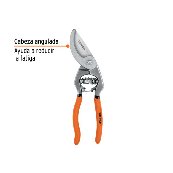 18465 - Tijera forjada p/poda 8-1/2' cuchilla paso, cabeza angulada