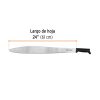 15861 - Machete acapulqueño de 24' cacha negra inyectada, Truper
