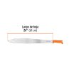 15881 - Machete acapulqueño de 24' cacha naranja, Truper
