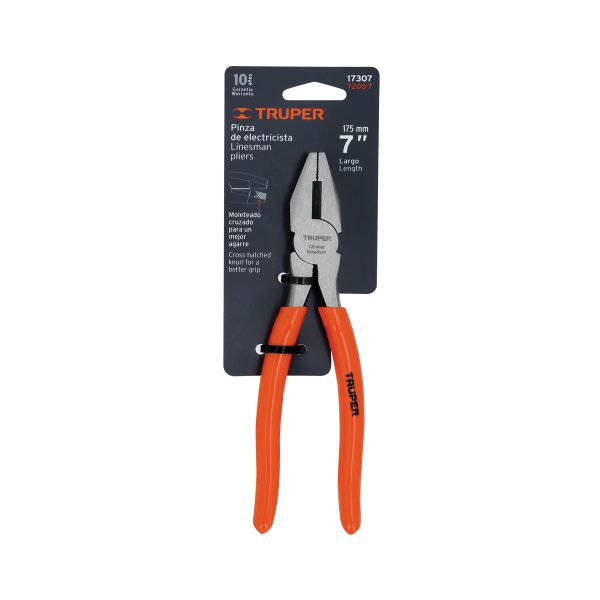 17307 - Pinza para electricista 7' mango de PVC, Truper