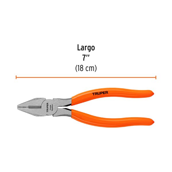 17307 - Pinza para electricista 7' mango de PVC, Truper