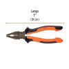 17329 - Pinza para electricista 7' alta palanca, Comfort Grip,Expert