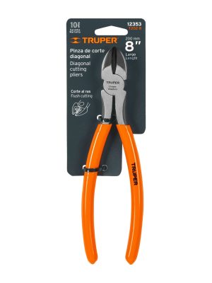 12353 - Pinza de corte diagonal 8' mango de PVC, Truper