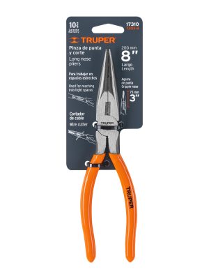 T203-8E1.jpg 17310 - Pinza de punta y corte 8' mango de PVC, Truper