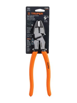 T210-9E1.jpg 17328 - Pinza para electricista 9' alta palanca mango PVC, Truper