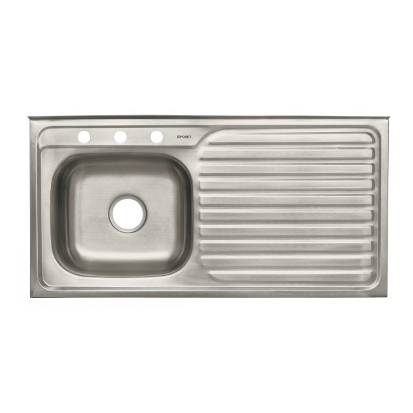 47028 - Tarja de sobreponer 100x50cm tina izquierda, Foset Basic