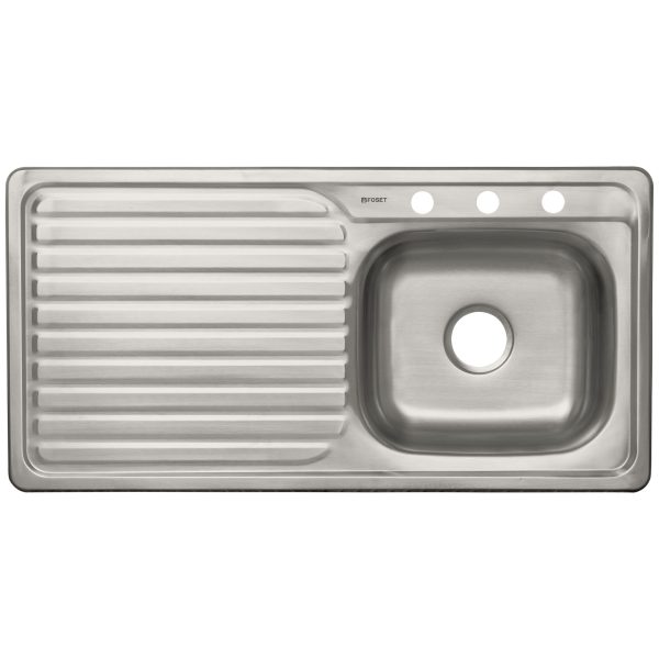 49172 - Tarja de empotrar 100 x 50 cm tina derecha, FOSET