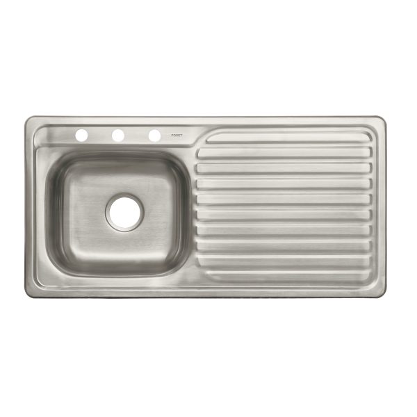 49173 - Tarja de empotrar 100 x 50 cm tina izquierda, FOSET