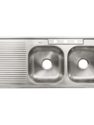 47023 - Tarja de empotrar 120x50cm doble tina derecha, Foset Basic