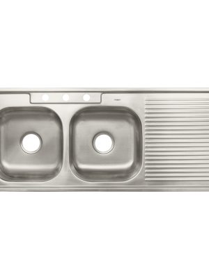 47022 - Tarja de empotrar 120x50cm doble tina izquierda, Foset Basic