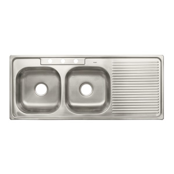 47022 - Tarja de empotrar 120x50cm doble tina izquierda, Foset Basic