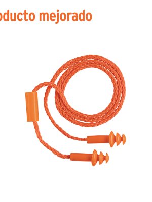 TA-3B.jpg 14225 - Tapón auditivo reutilizable triple barrera con cordón