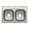 47024 - Tarja de empotrar 84x56cm doble tina, Foset Basic