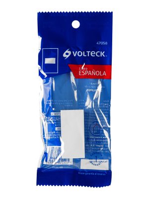 47058 - Tapón ciego, 1 módulo, línea Española, color blanco, Volteck